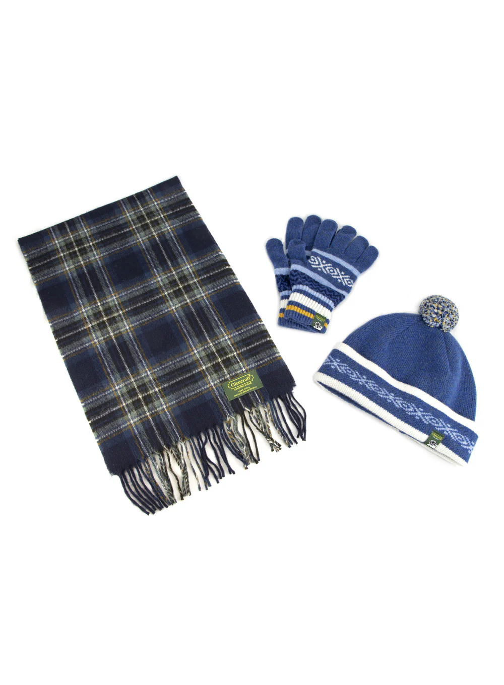 100% Lambswool Scarf, Hat and Gloves Set - Image 3