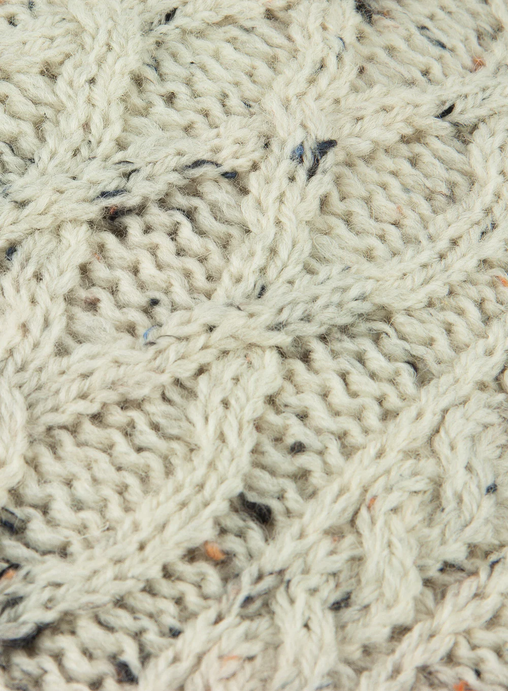 Roll Collar British Wool Aran Jumper - Image 6
