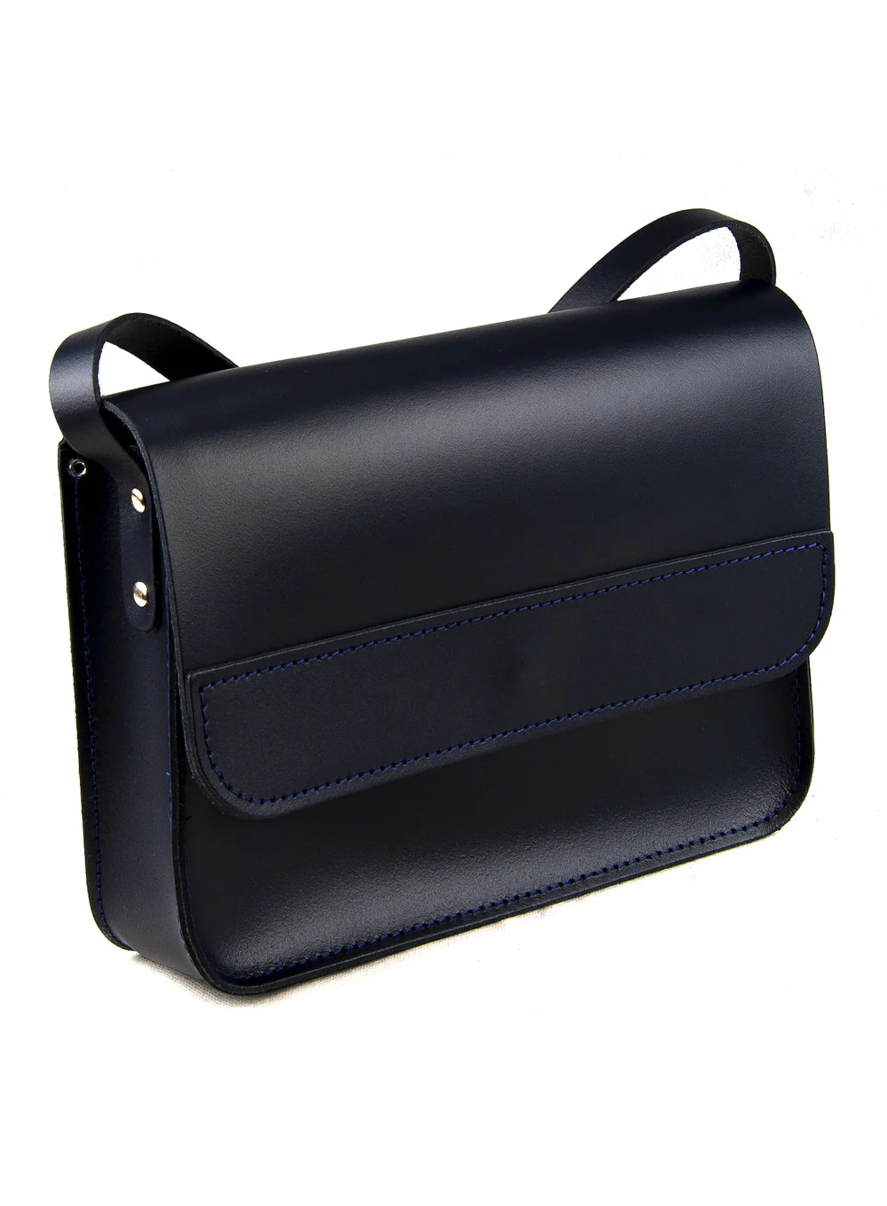 11 Inch Crossbody Saddle Bag Real Leather - Image 10