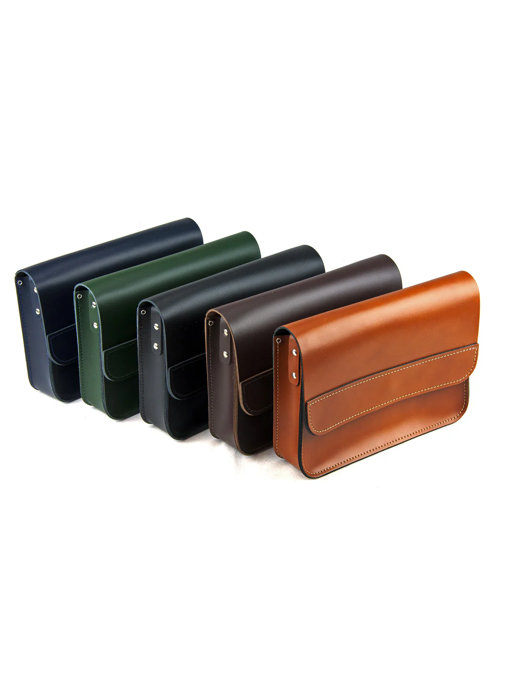 11 Inch Crossbody Saddle Bag Real Leather - Image 3