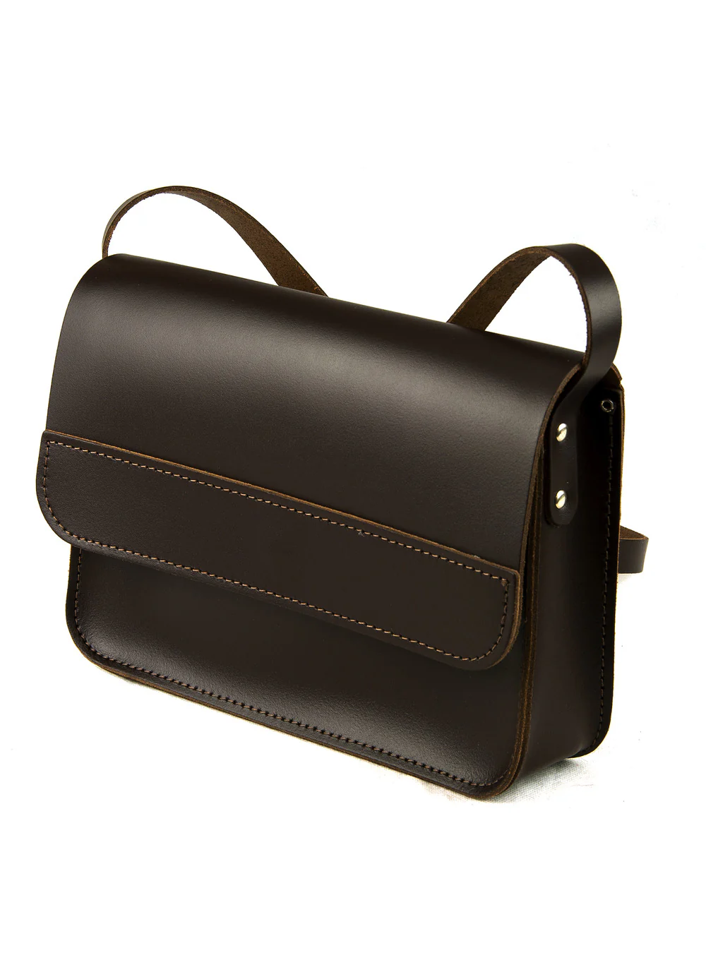 11 Inch Crossbody Saddle Bag Real Leather - Image 5