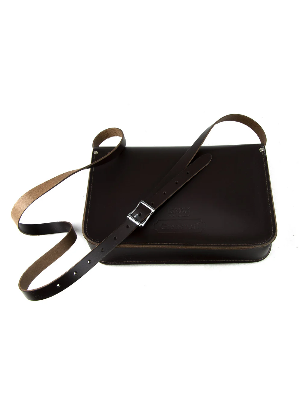 11 Inch Crossbody Saddle Bag Real Leather - Image 6