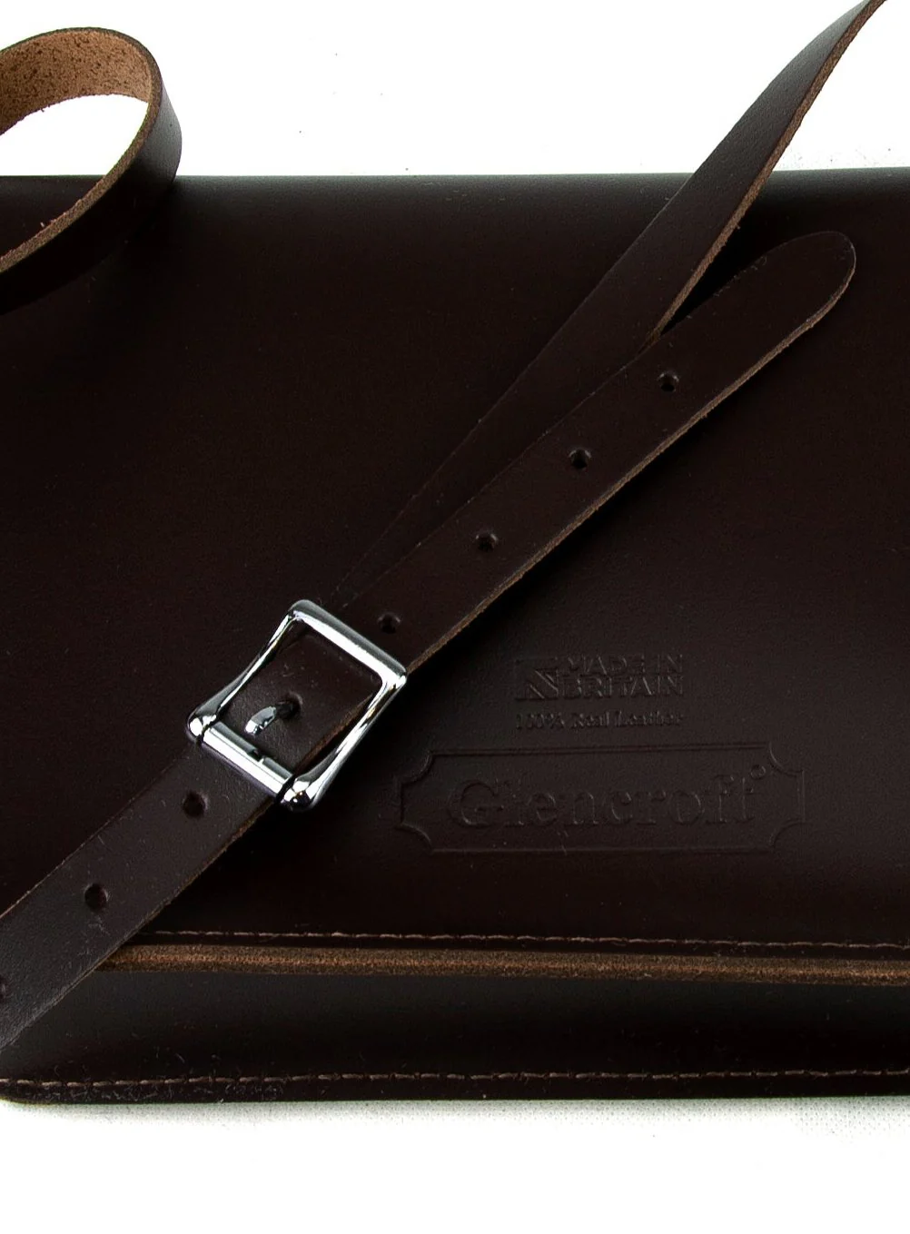 11 Inch Crossbody Saddle Bag Real Leather - Image 7