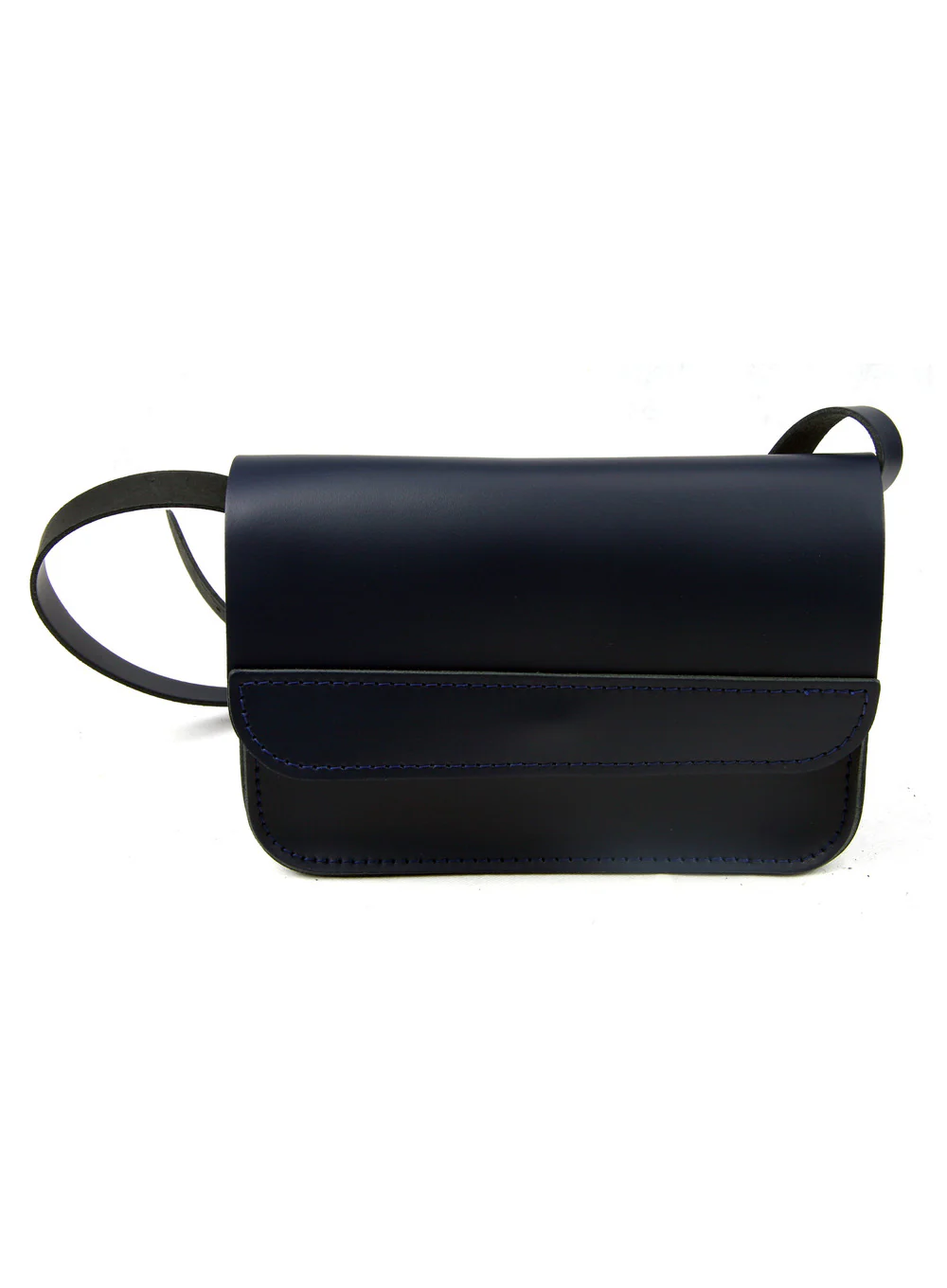9 Inch Crossbody Saddle Bag Real Leather - Image 6