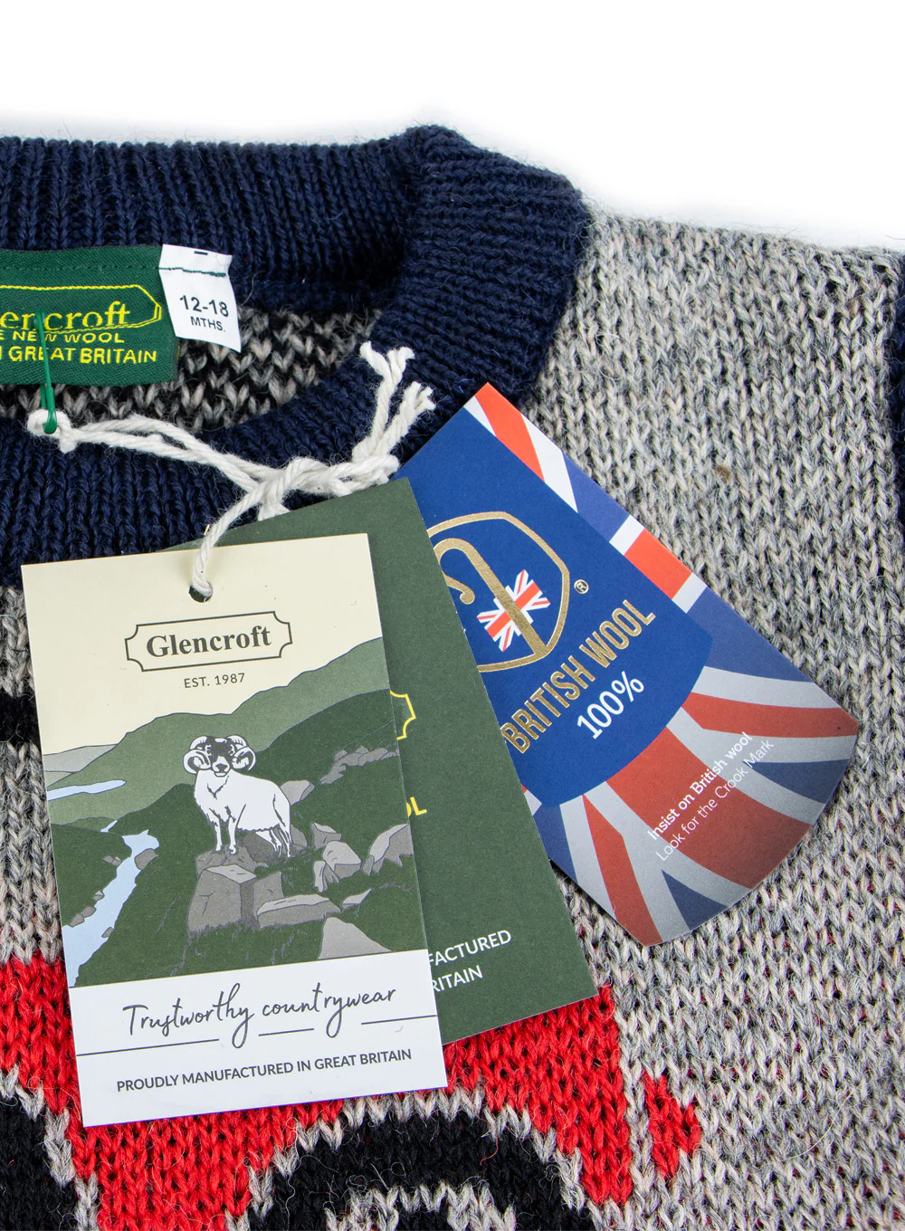 British Wool Children's Tractor Jumper - Image 4