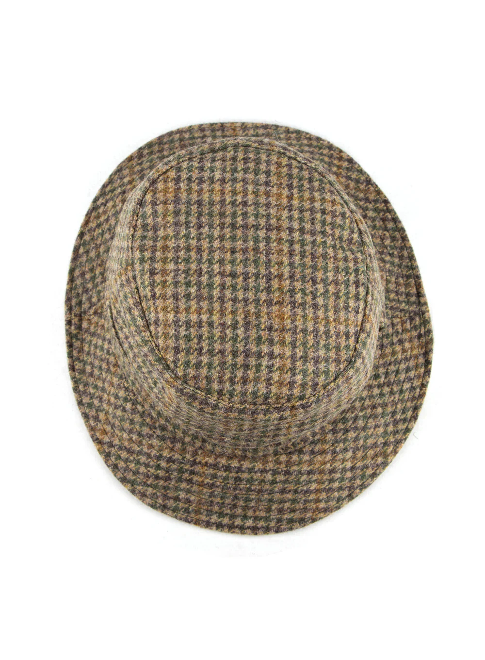 British Wool Tweed Bucket Poacher Hat - Image 6