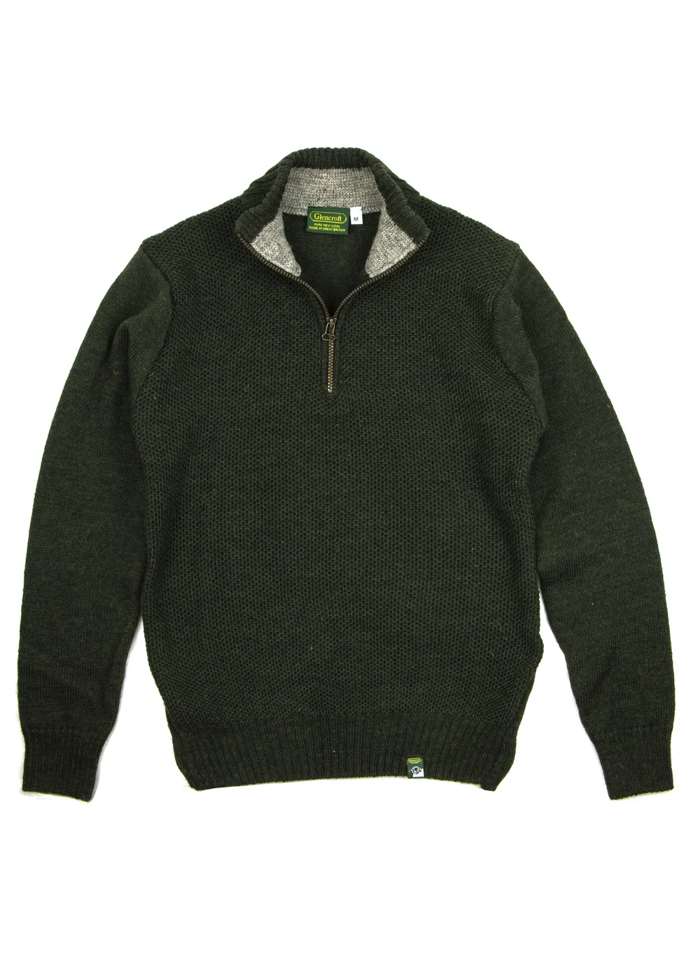 Norber British Wool Zip Neck Jumper - Image 3