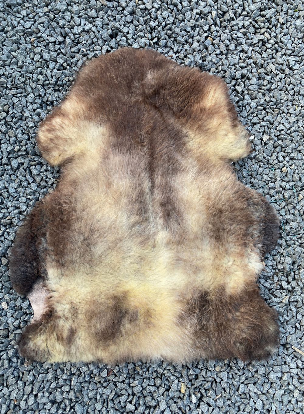 Farringdon Brown and Gold Speckled British Sheepskin Rug - Image 3