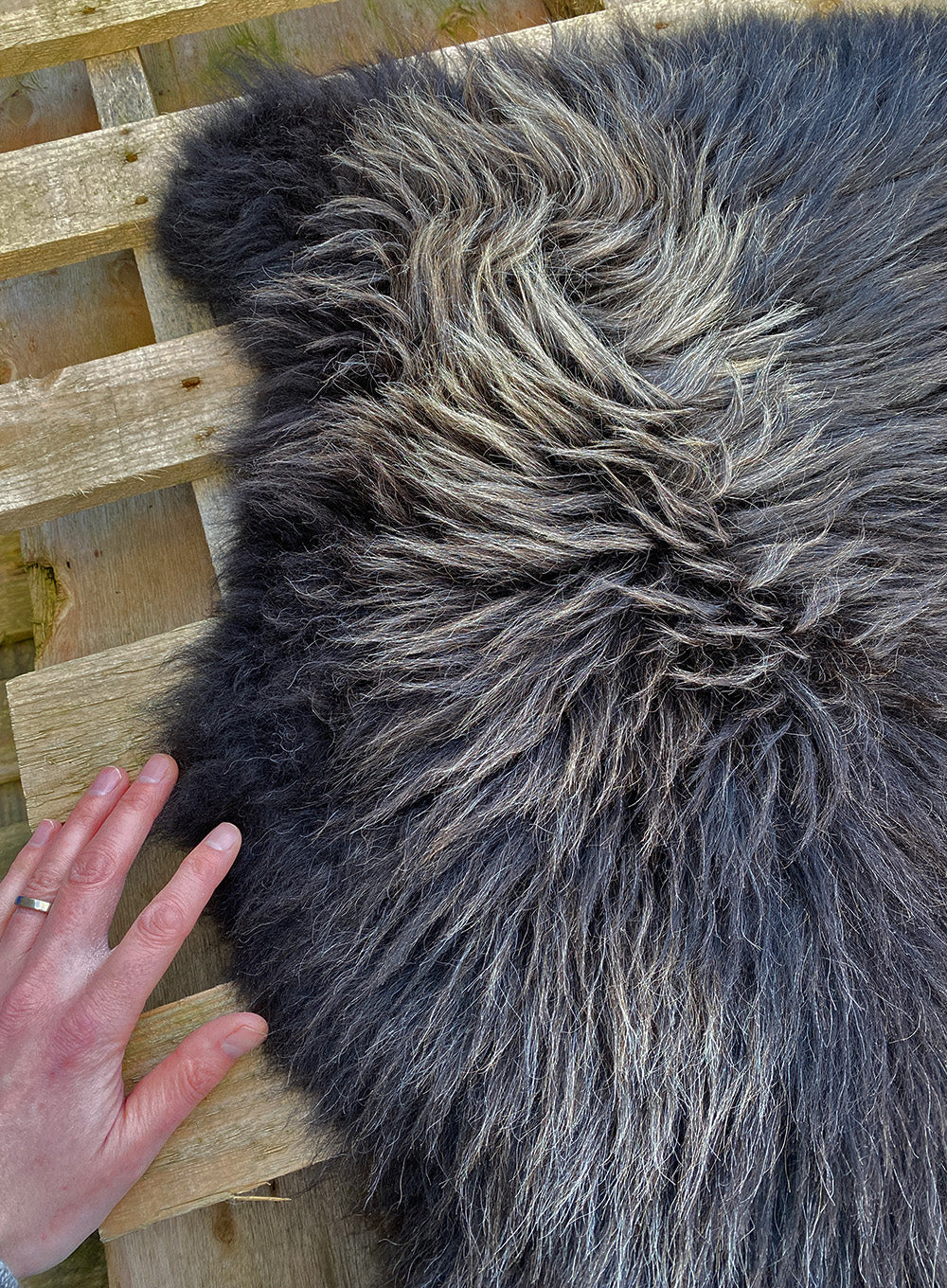 Kilburn Brown British Sheepskin Rug - Damaged Second - Image 6
