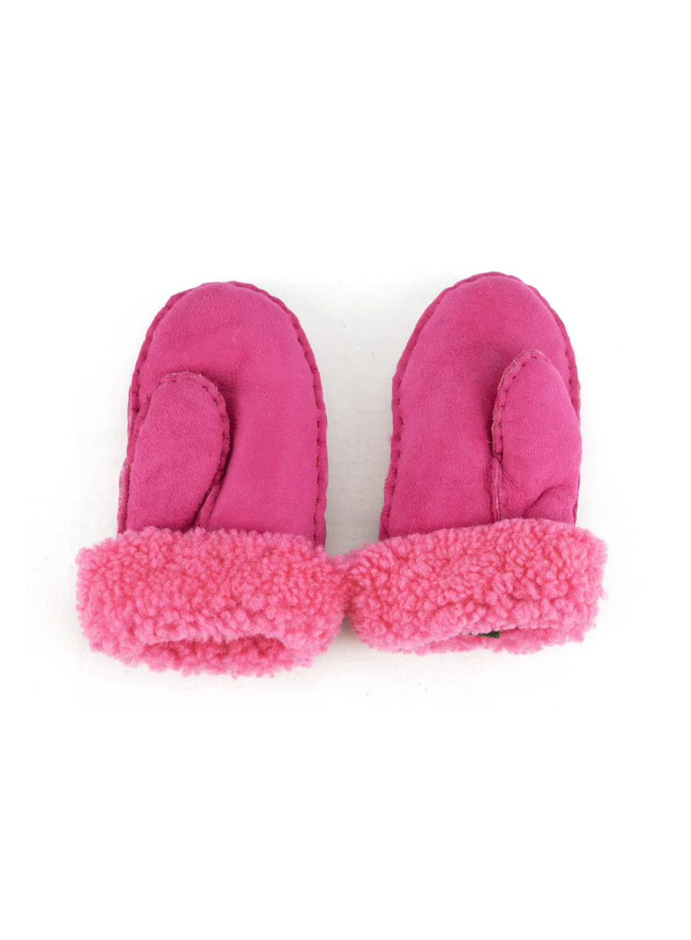 Children's Whole Piece Sheepskin Mittens - Image 5
