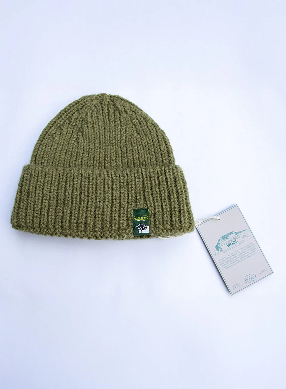 Green Clapdale Wool Traceable Seamless Beanie - Image 5
