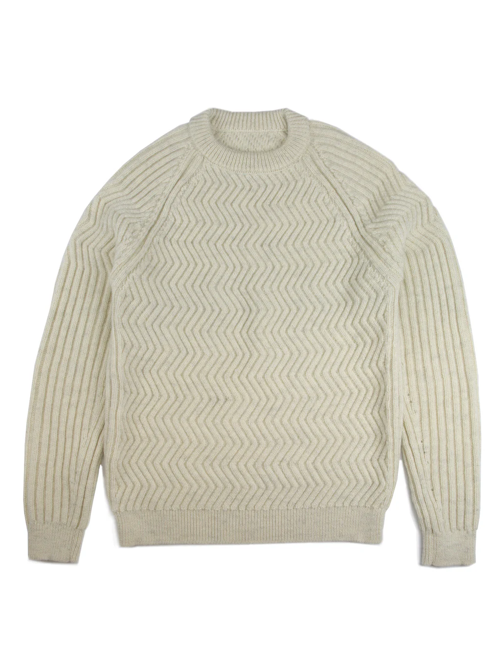 Clapdale Wool Traceable Thwaite Zig Zag Pattern Jumper - Image 3