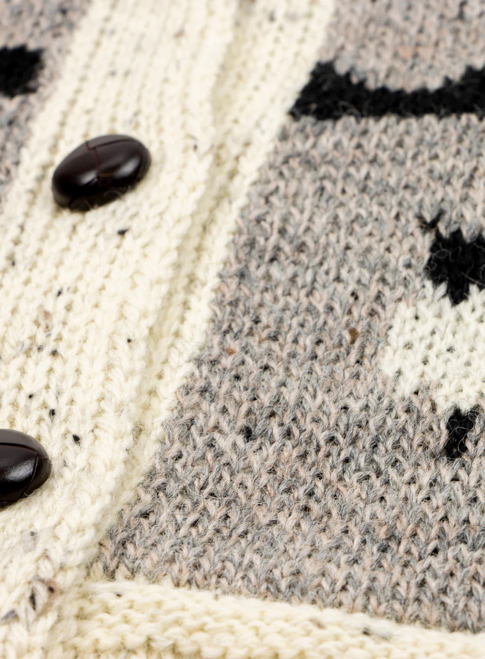 Dales Sheep British Wool Aran Cardigan - Image 4