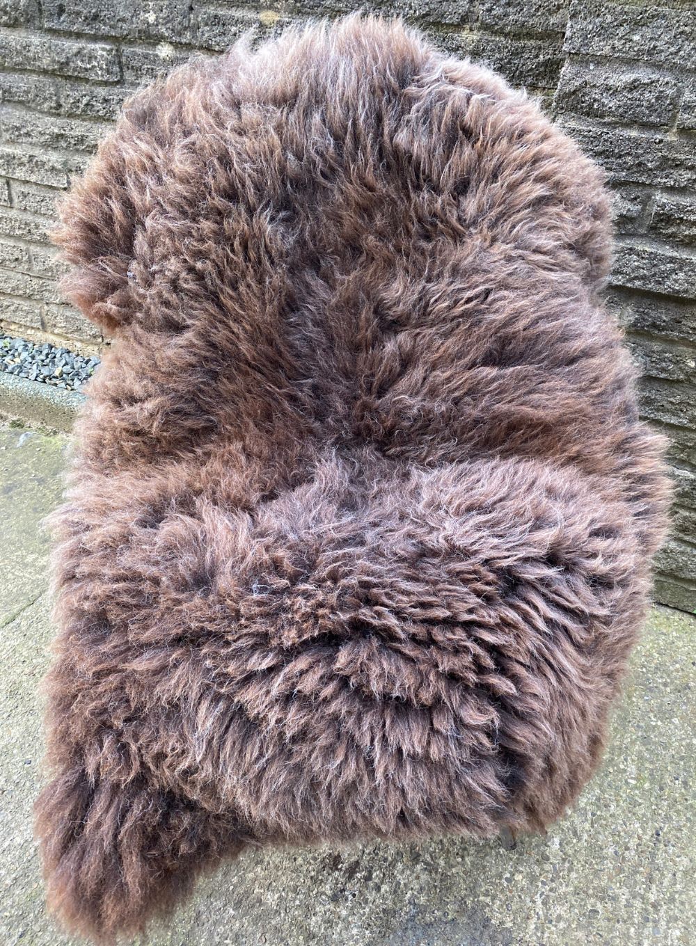 Collier Thick Brown British Sheepskin Rug