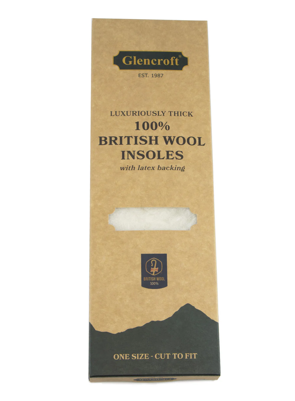 Glencroft Thick 100% British Wool Insoles - One Size - Image 3