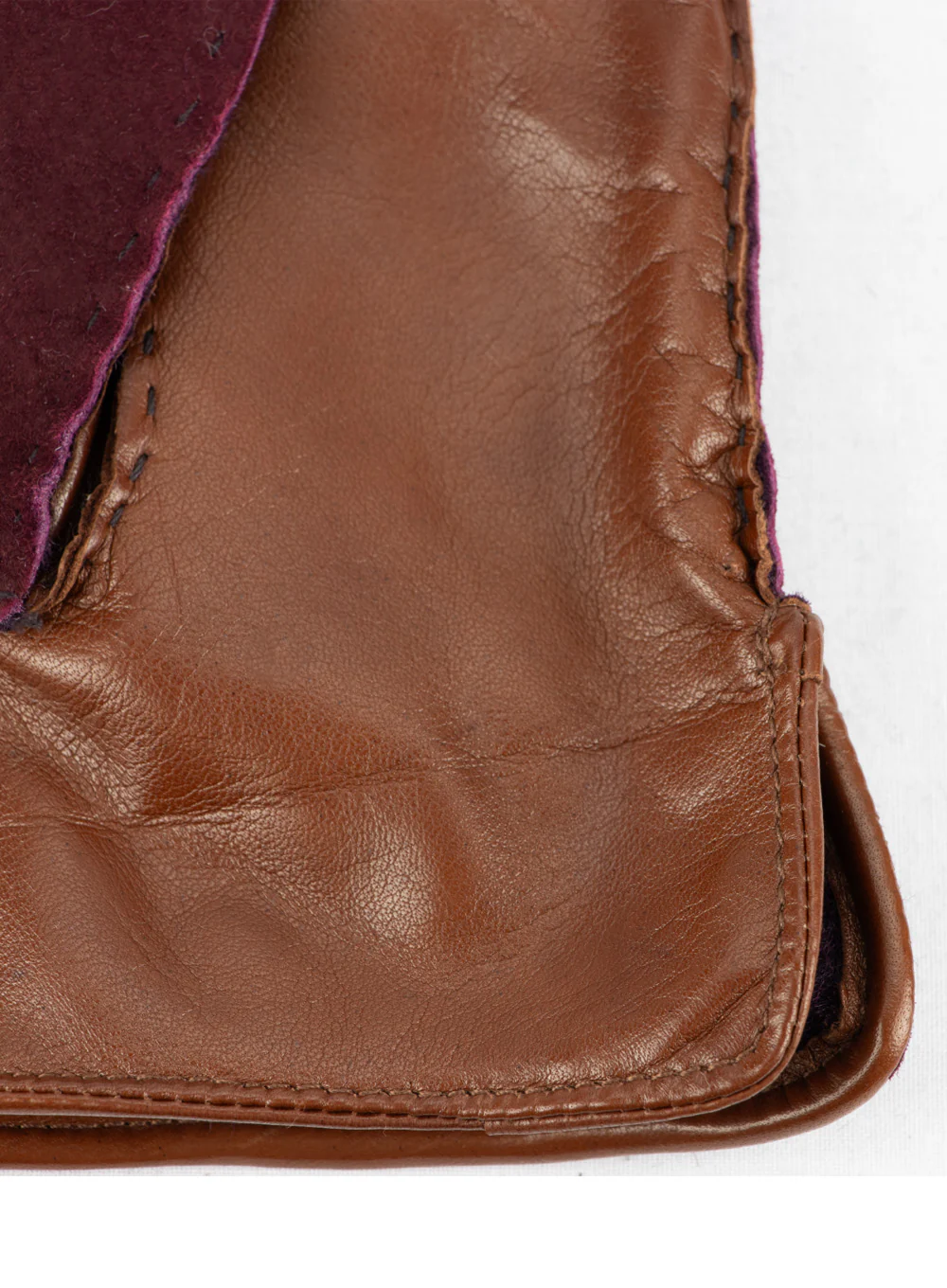 Hand Stitched Ladies Leather Palm Lambskin Gloves - Image 7