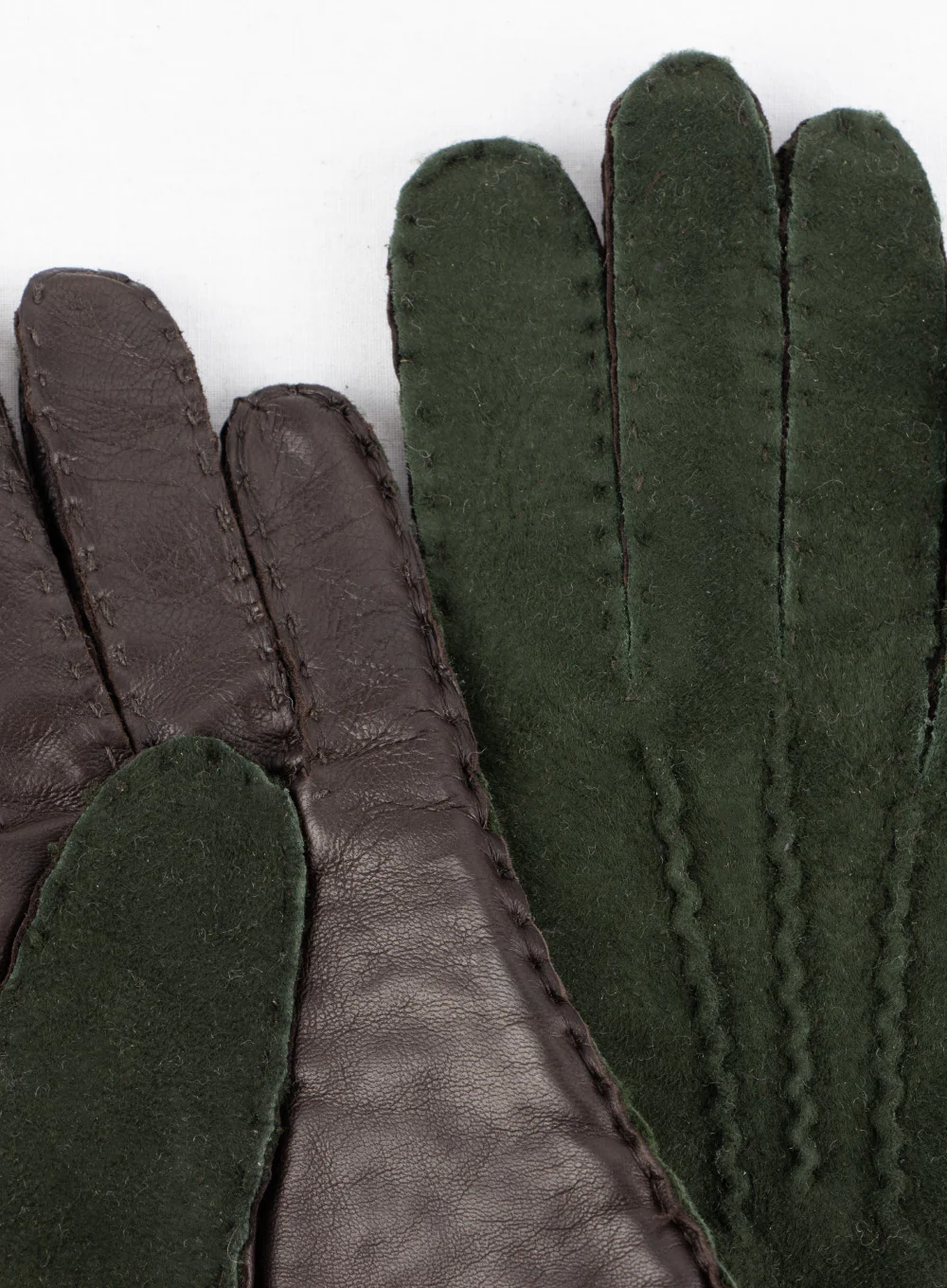 Hand Stitched Ladies Leather Palm Lambskin Gloves - Image 9