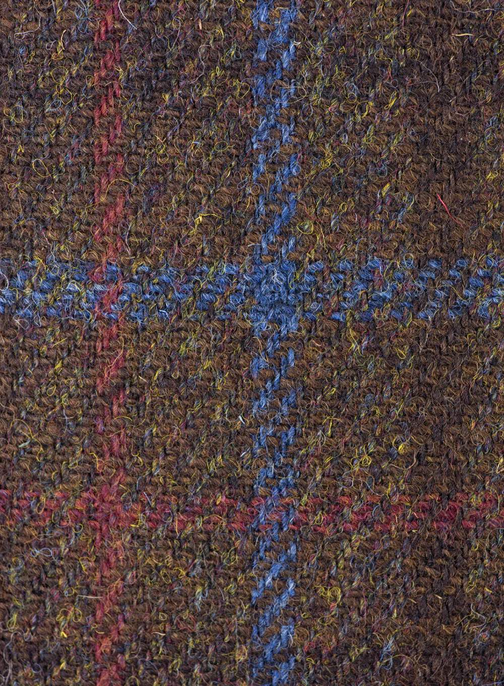 Harris Tweed Flat Cap British Made - Brown Check - Image 3