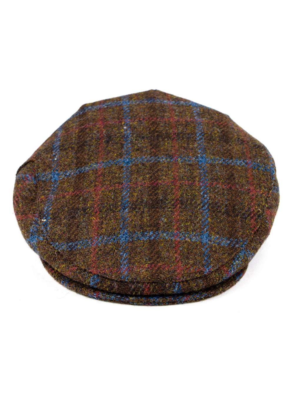 Harris Tweed Flat Cap British Made - Brown Check - Image 5