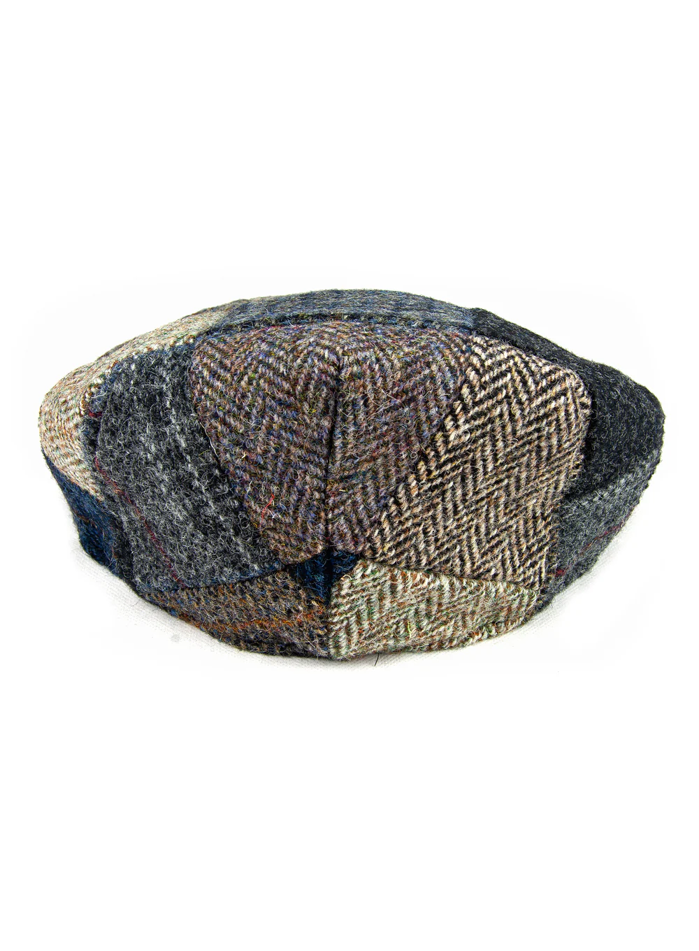 Harris Tweed Patchwork Flat Cap British Made - Image 5