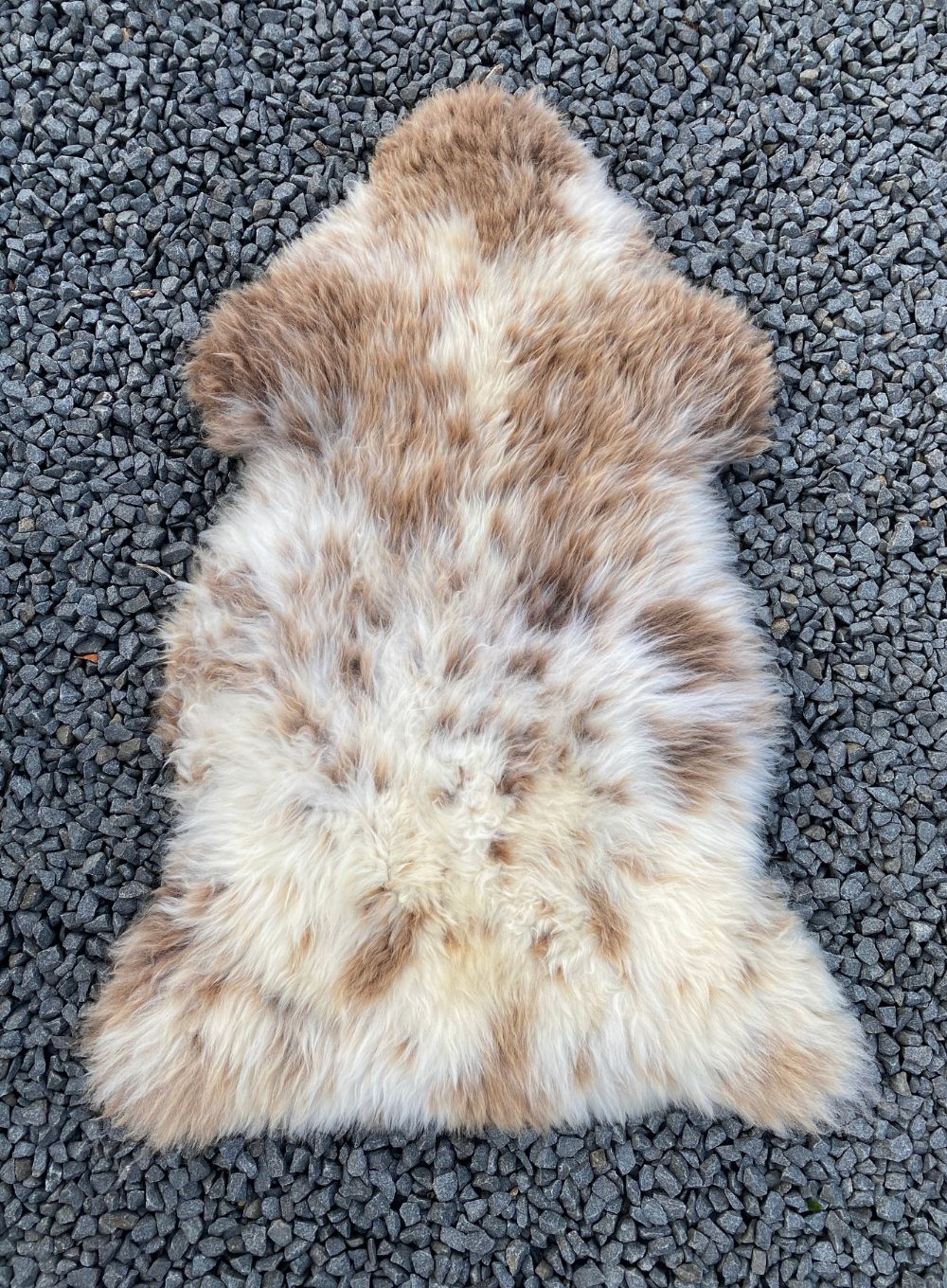 Boston Spotty Cream and Brown British Sheepskin Rug - Image 3