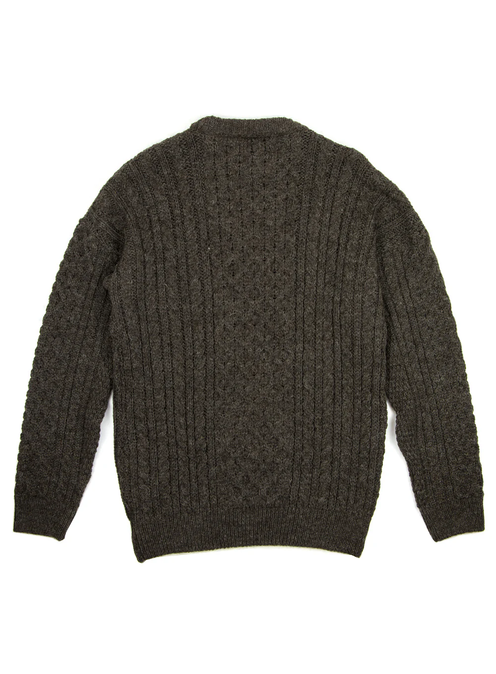 Jacob Brown British Wool Aran Jumper - Image 5