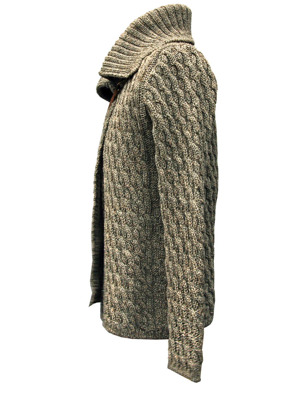 Ladies British Wool Cross-Over Cardigan - XL Only - Image 4