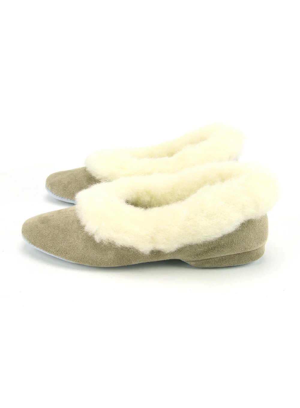 Ladies Collared Full Heeled Slippers - Image 4