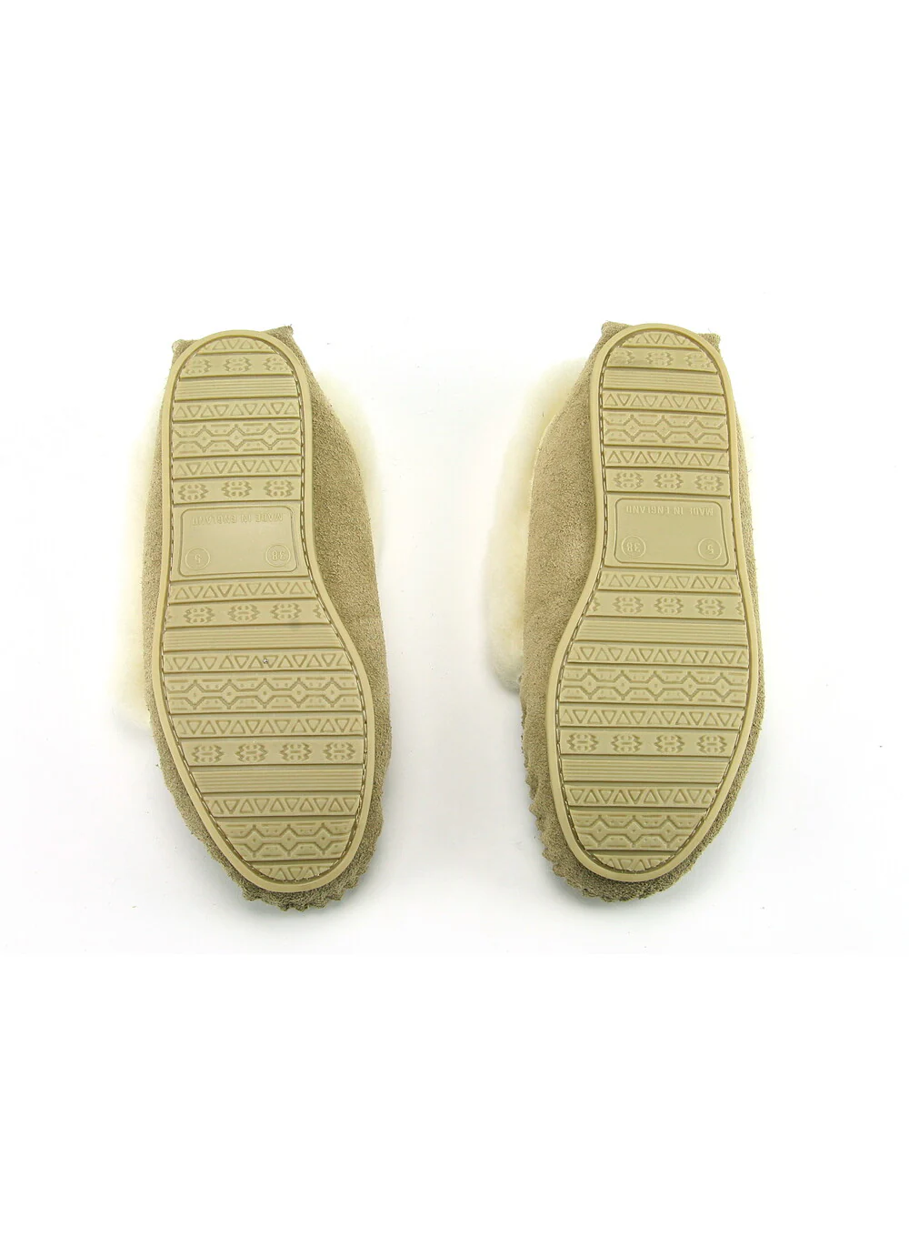 Lambswool Lined Collared Moccasins with Sole - Image 7
