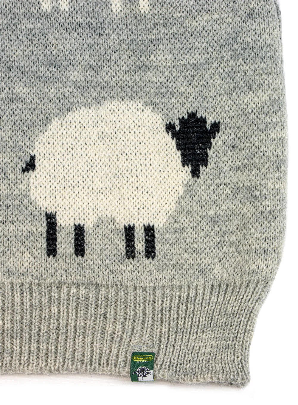 Martha British Wool Sheep Cropped Jumper - Image 3