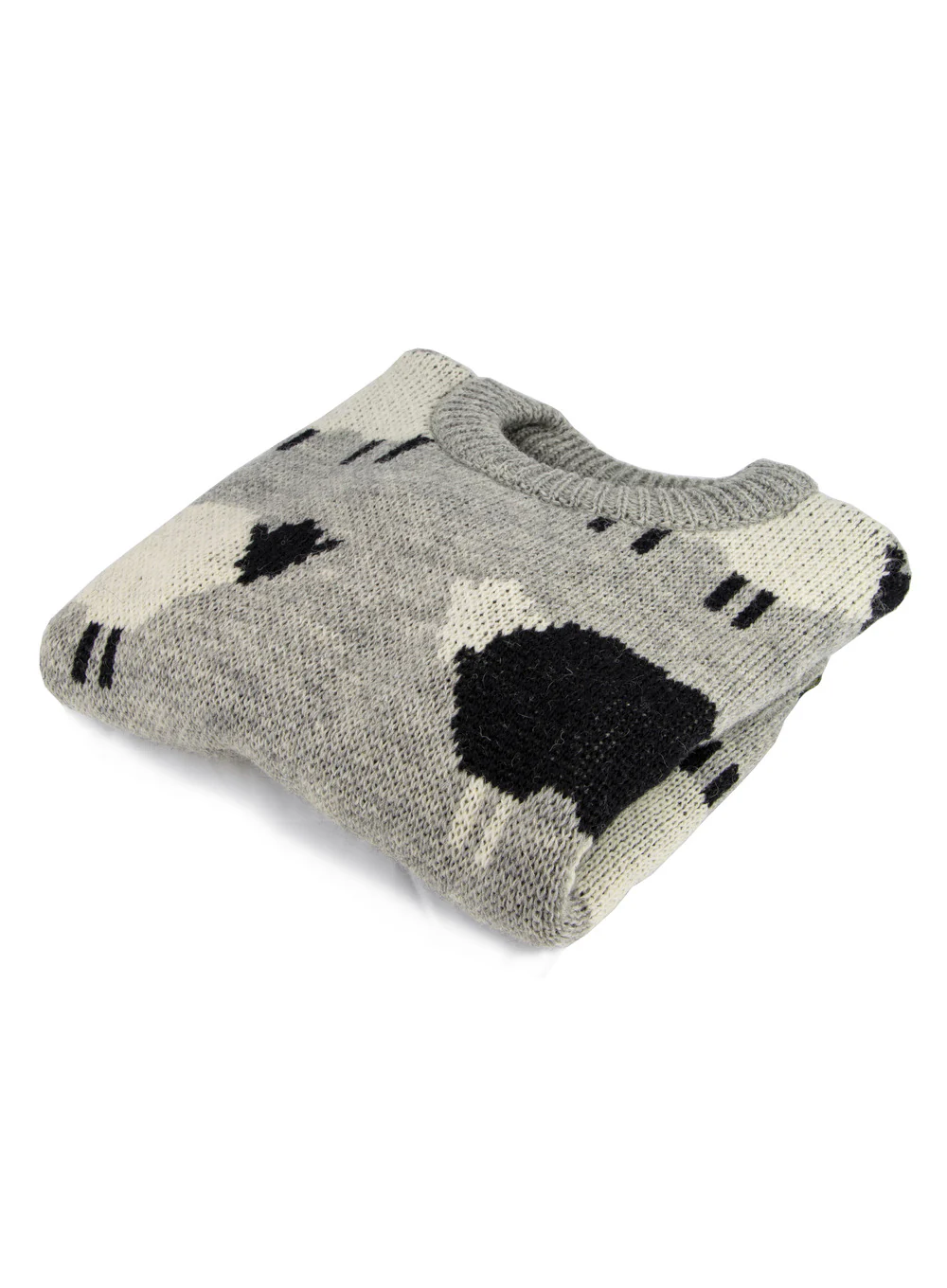 Martha British Wool Sheep Cropped Jumper - Image 6