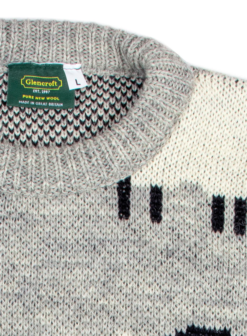Martha British Wool Sheep Cropped Jumper - Image 7