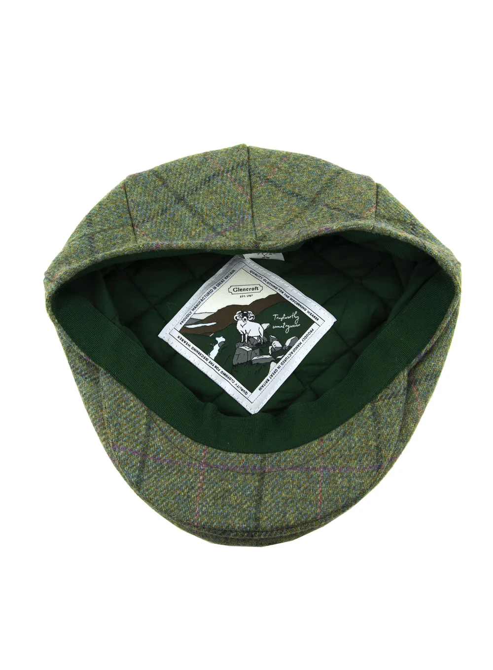 Norber Yorkshire Tweed Cotton Lined Flat Cap - Image 3
