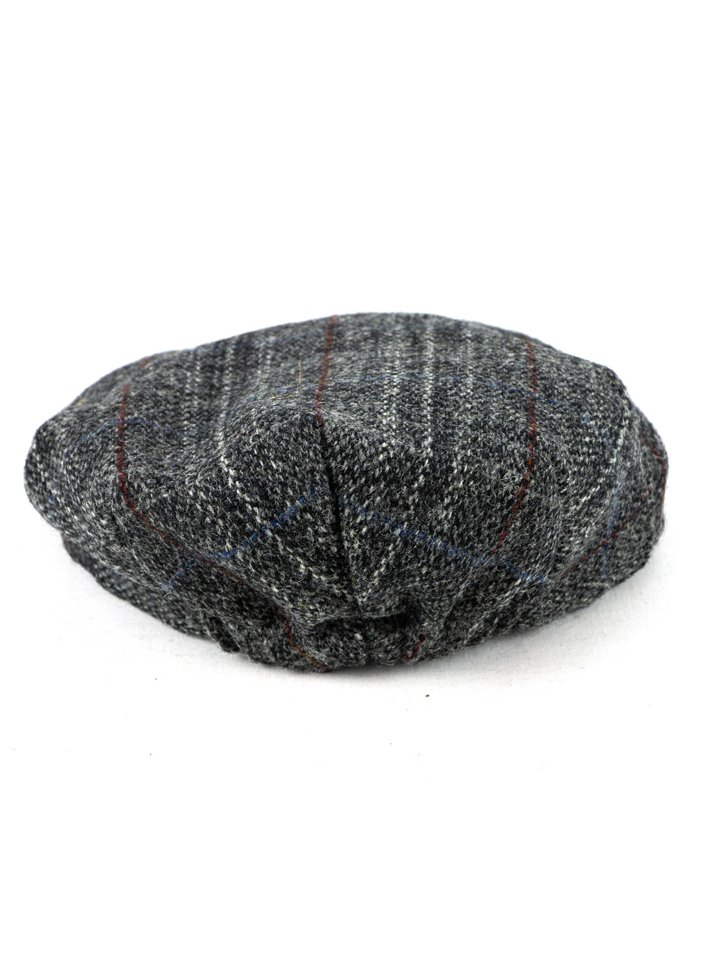 One Size Harris Tweed Flat Cap Elasticated Back - Image 3
