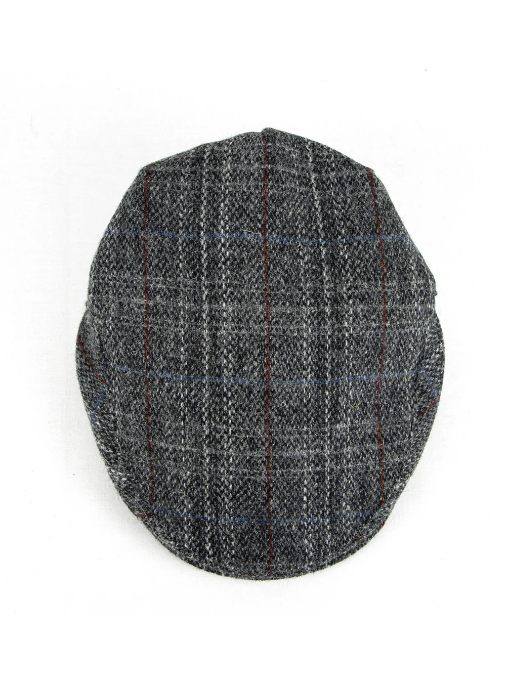 One Size Harris Tweed Flat Cap Elasticated Back - Image 4