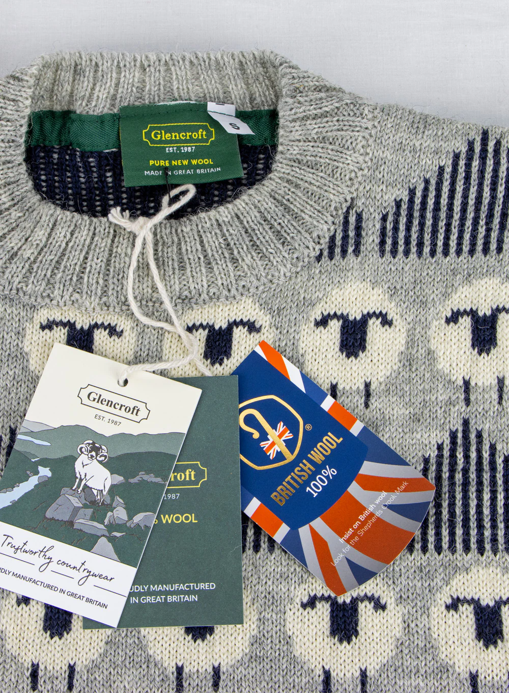 Phoebe Repeating Sheep British Wool Jumper - Image 4