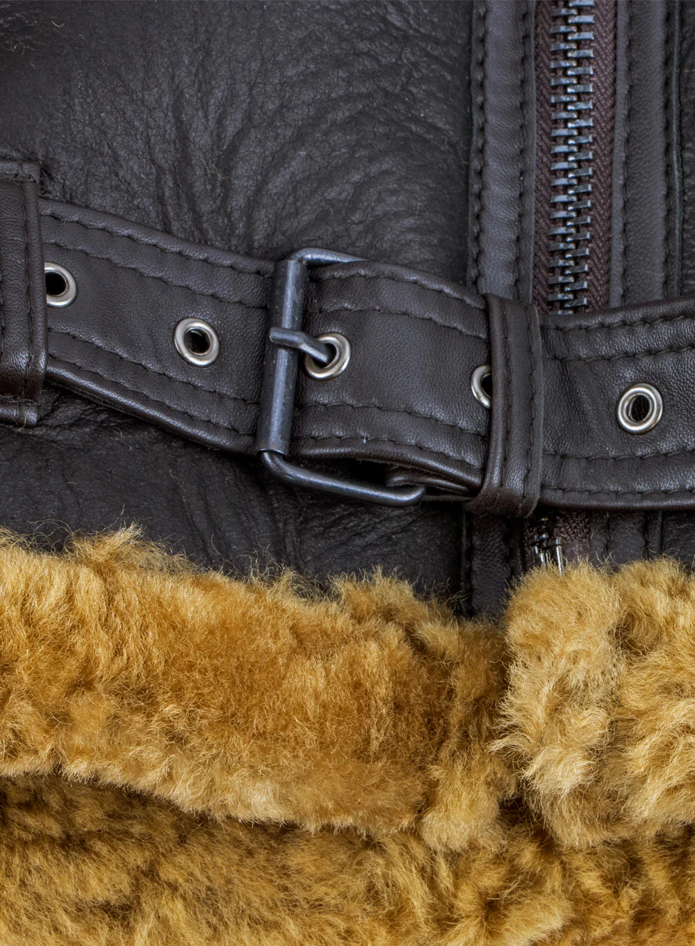 Sheepskin Aviator Flying Jacket - Image 5