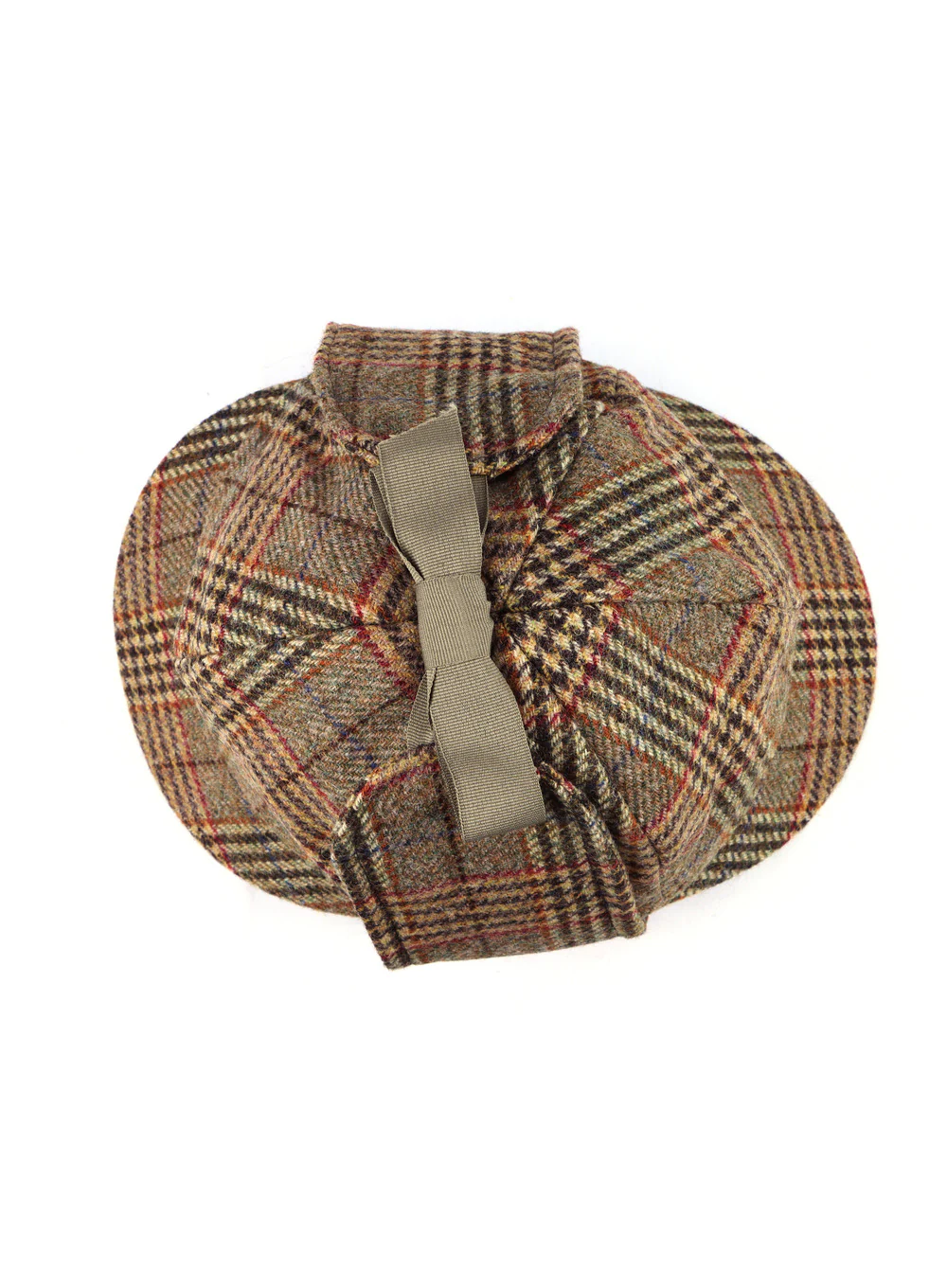 Sherlock British Wool Tweed Deerstalker Hat - Image 10