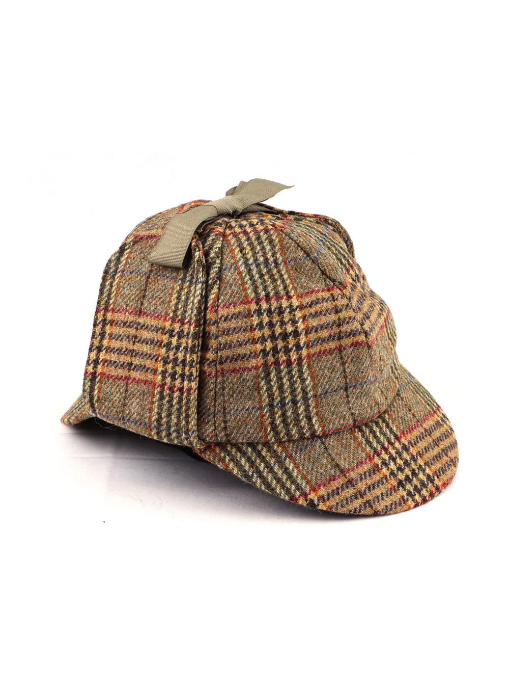 Sherlock British Wool Tweed Deerstalker Hat - Image 3