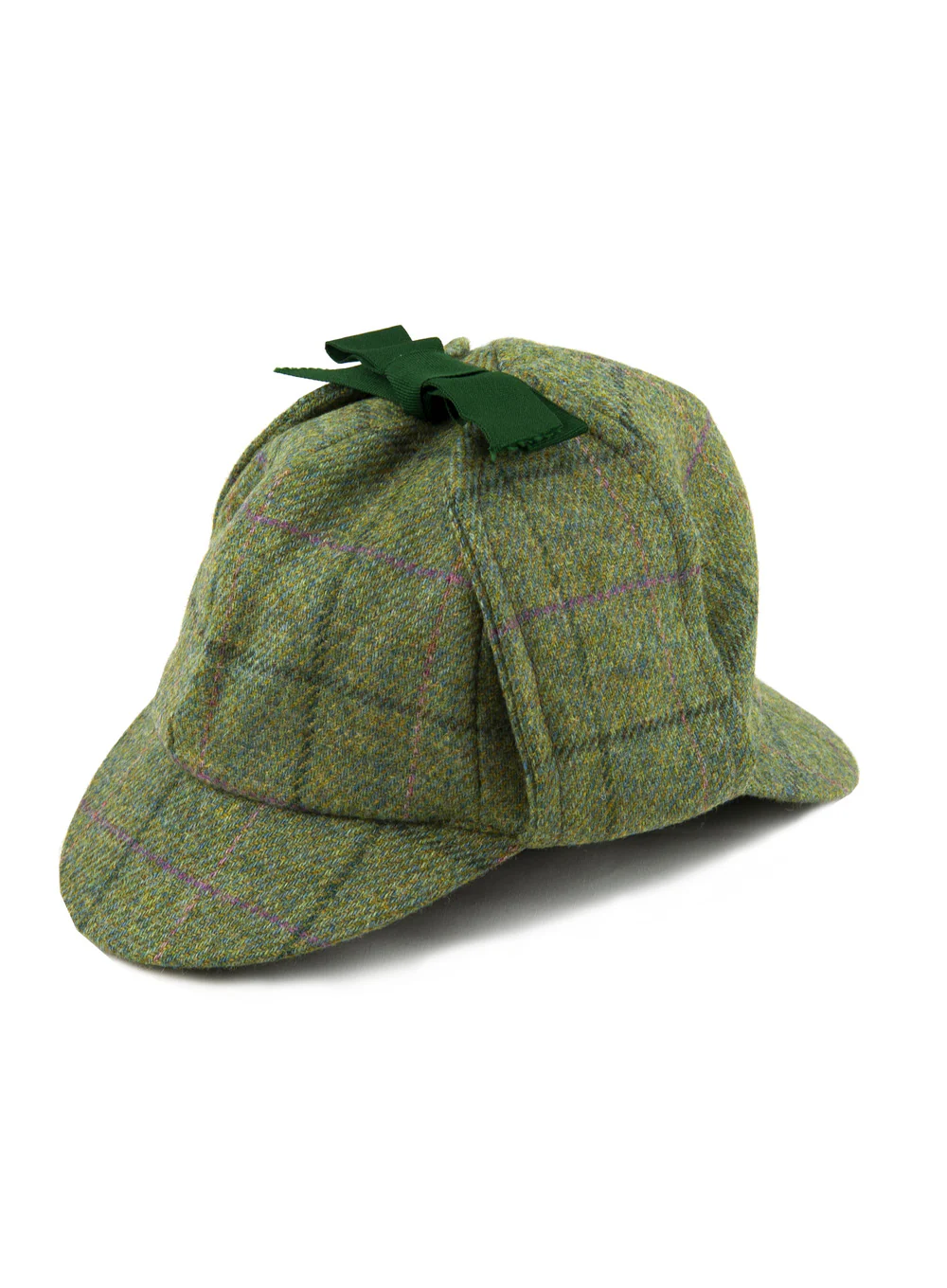 Sherlock British Wool Tweed Deerstalker Hat - Image 4