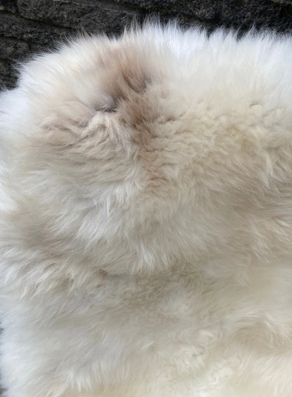 Taylor Cream Speckled British Sheepskin Rug - Image 2