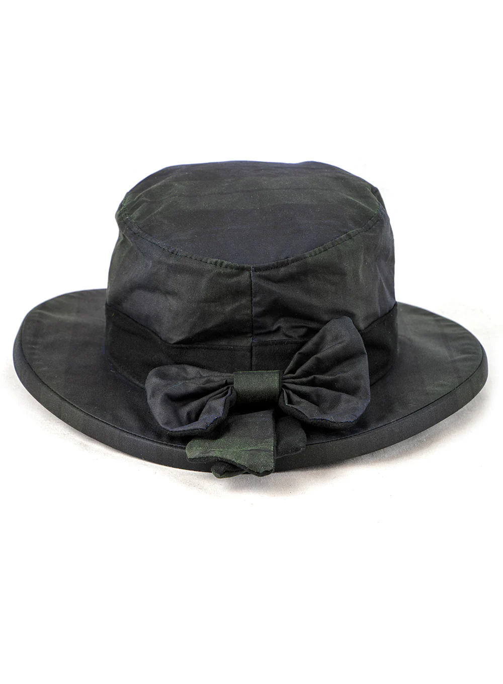 Waxed Cotton Ladies Bow Wide Brim Hat - Image 6