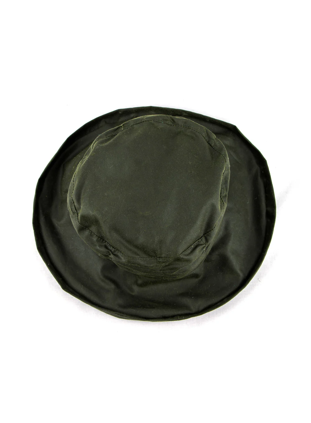 Waxed Cotton Ruched Cloche Hat - Image 3